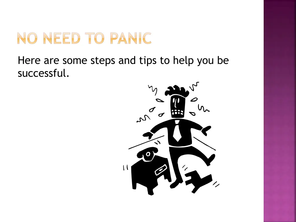 no need to panic