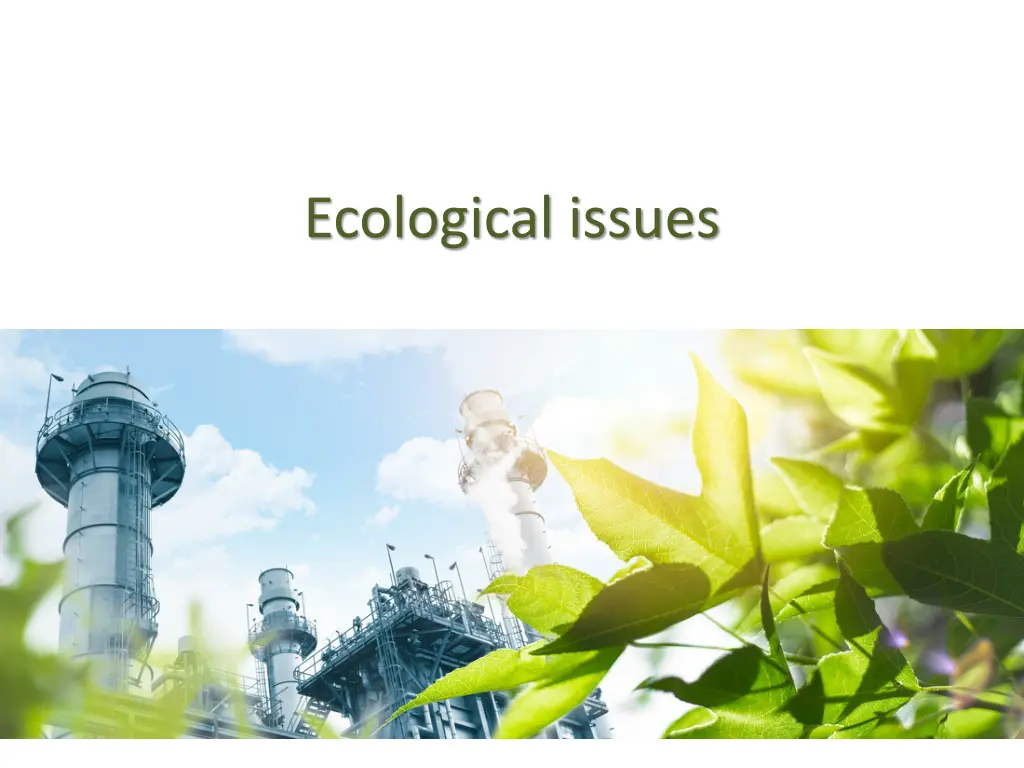 ecological issues