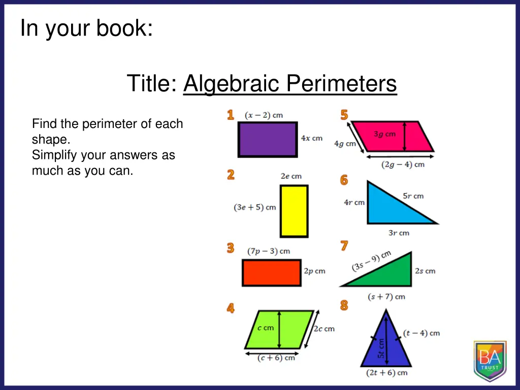in your book