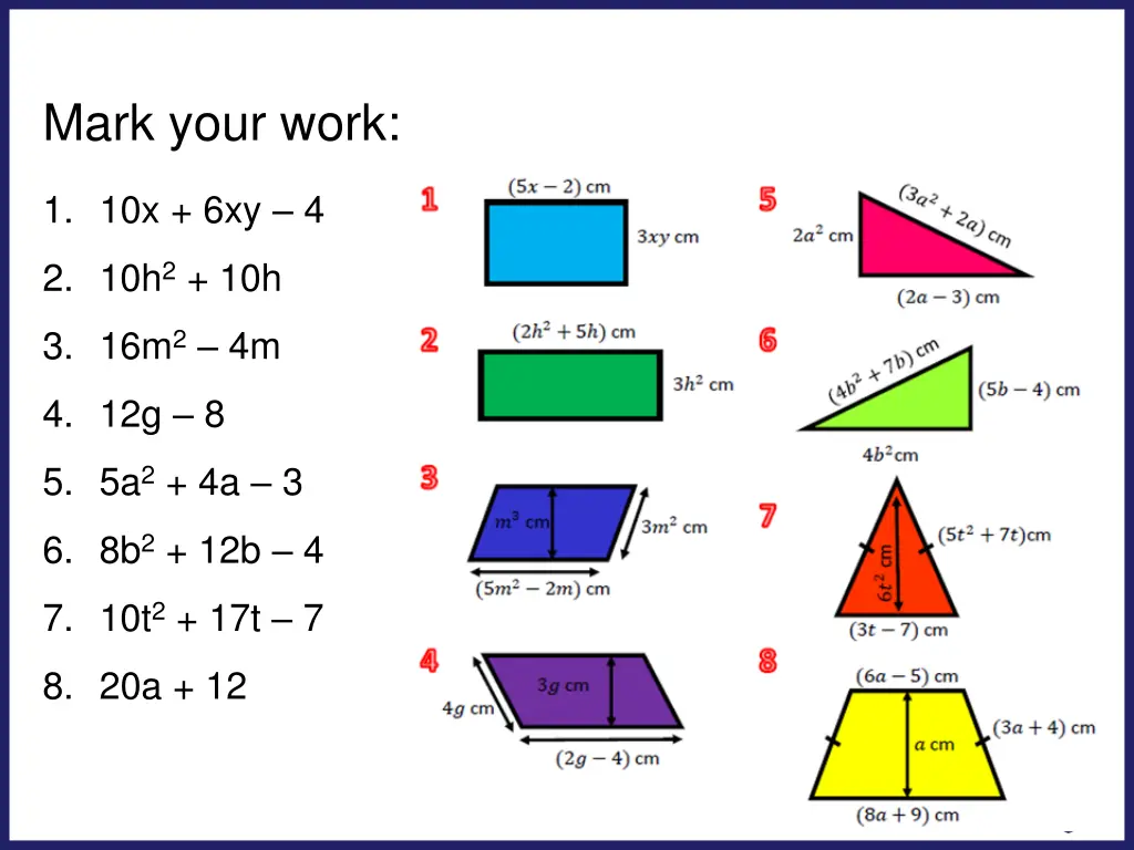 mark your work 1