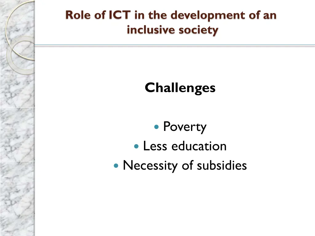 role of ict in the development of an inclusive 5