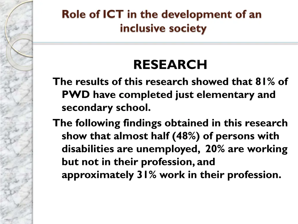 role of ict in the development of an inclusive 8
