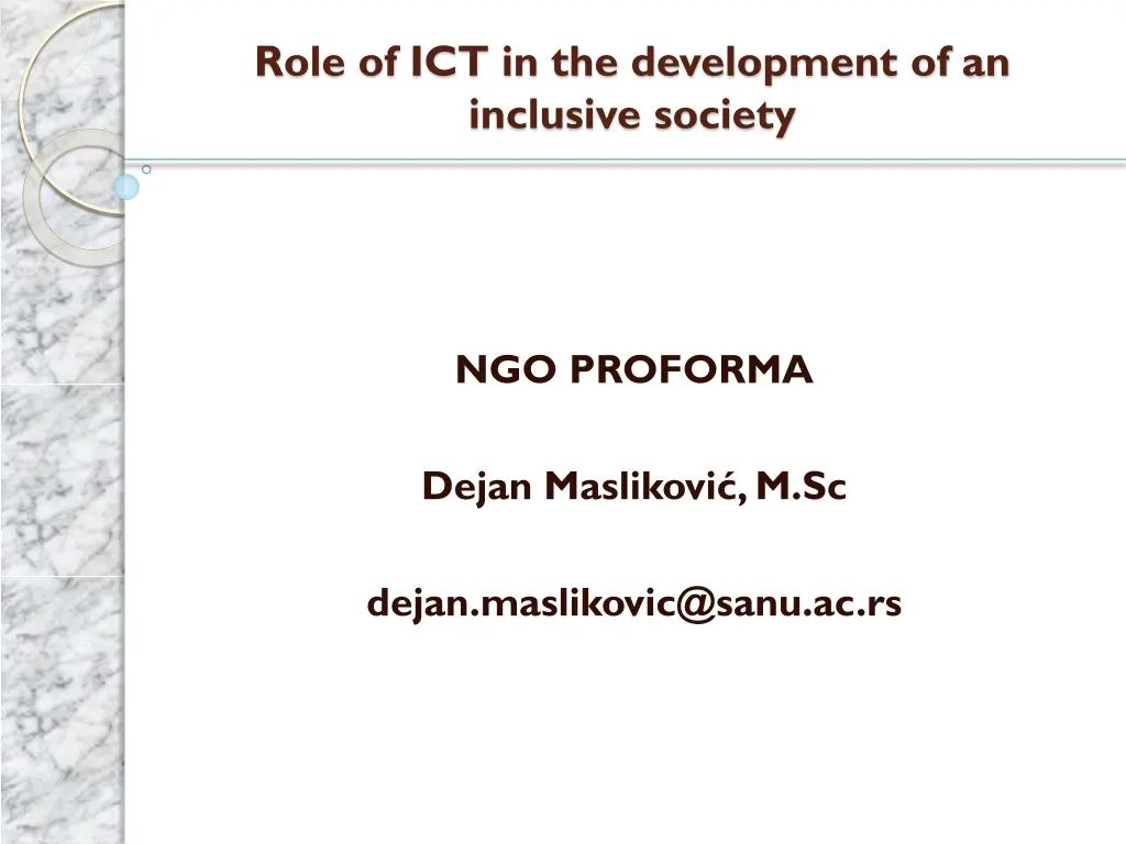 role of ict in the development of an inclusive