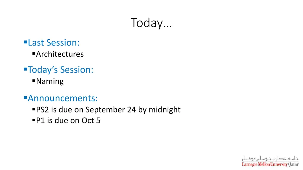 today