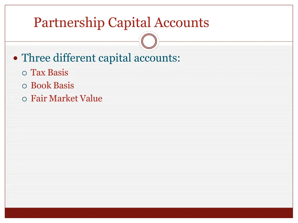 partnership capital accounts