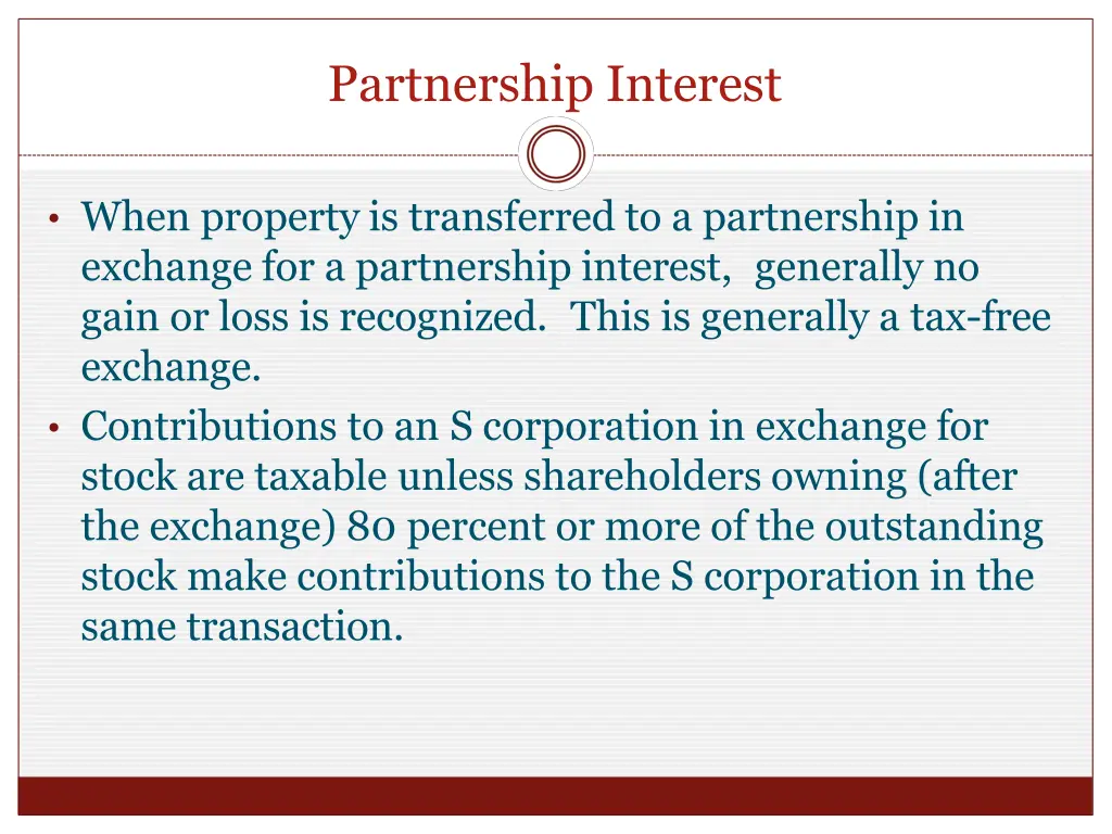 partnership interest