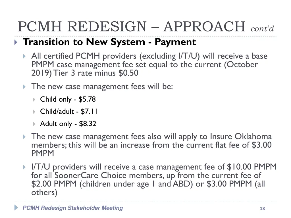 pcmh redesign approach cont d 3