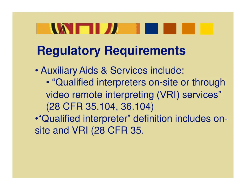 regulatory requirements