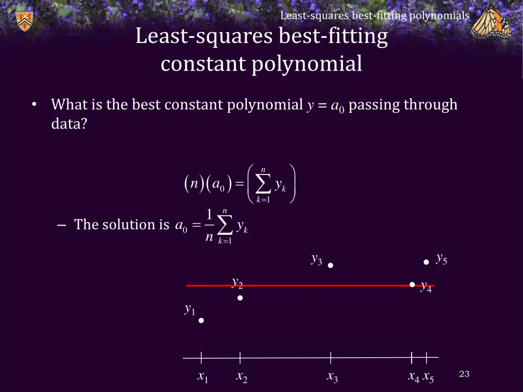 least squares best fitting polynomials 21