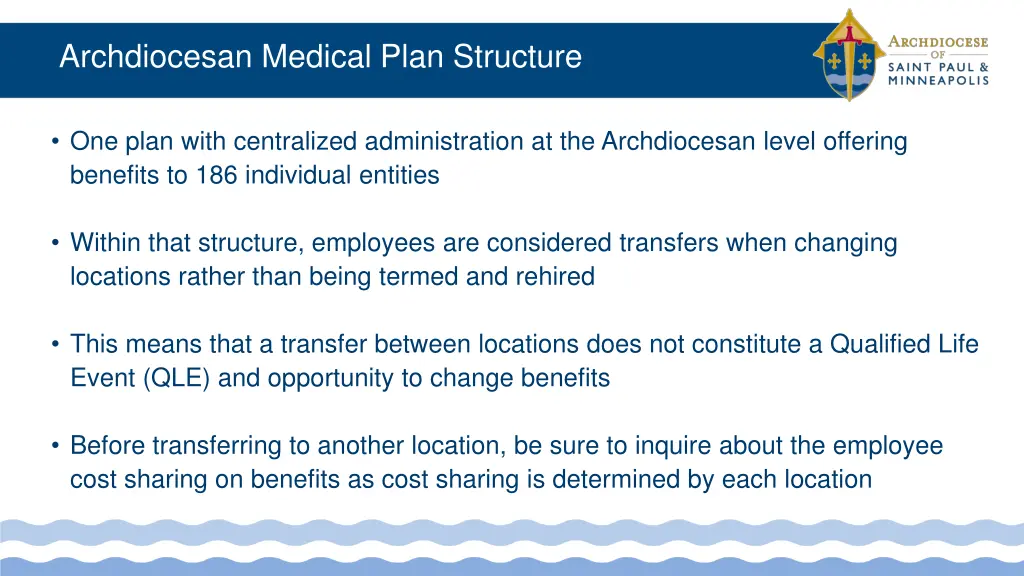 archdiocesan medical plan structure
