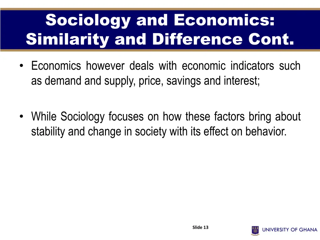 sociology and economics similarity and difference 1