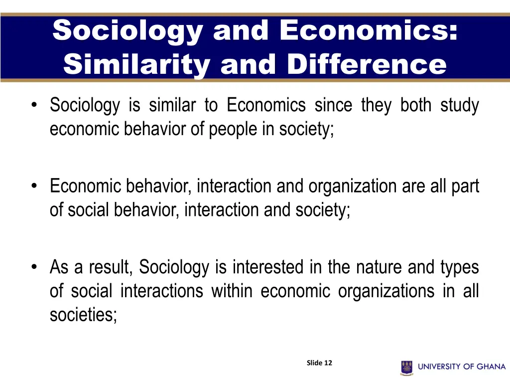 sociology and economics similarity and difference