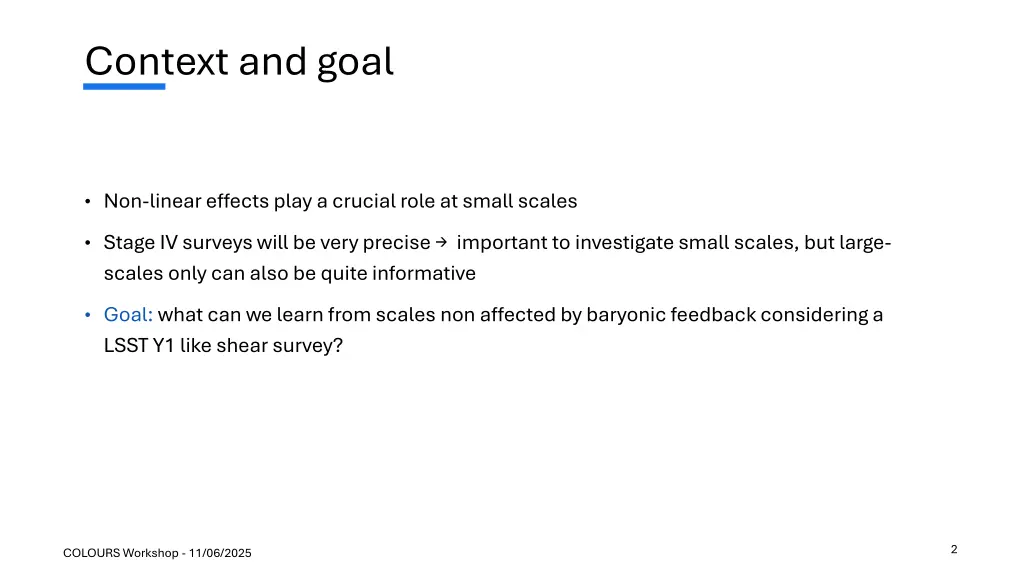 context and goal