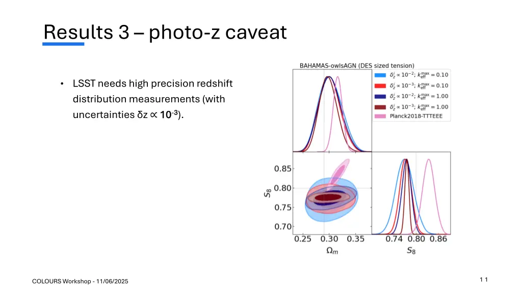 results 3 photo z caveat