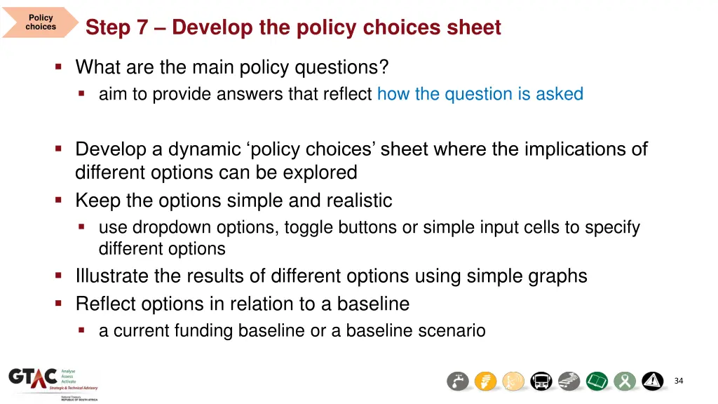 policy choices