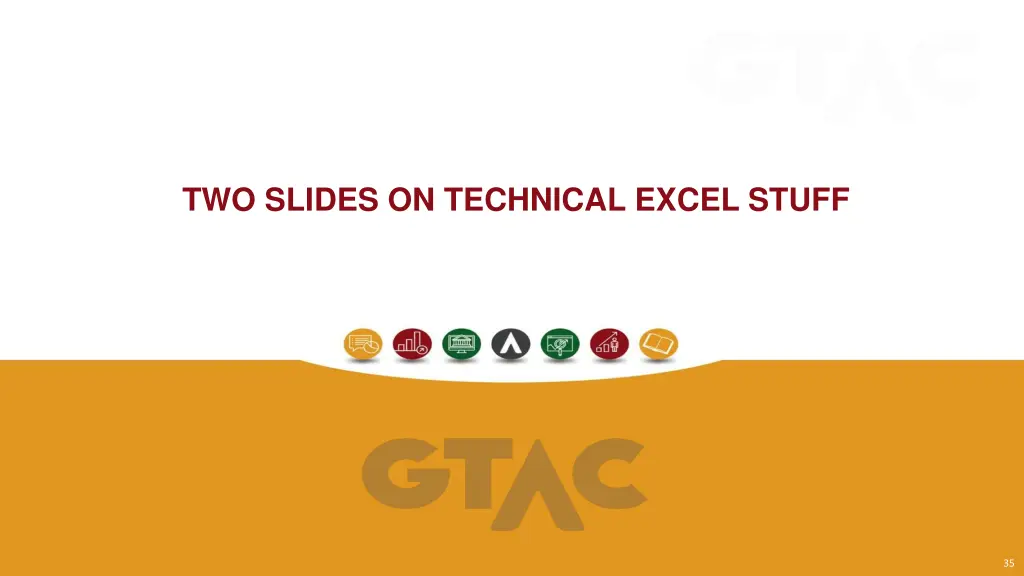 two slides on technical excel stuff