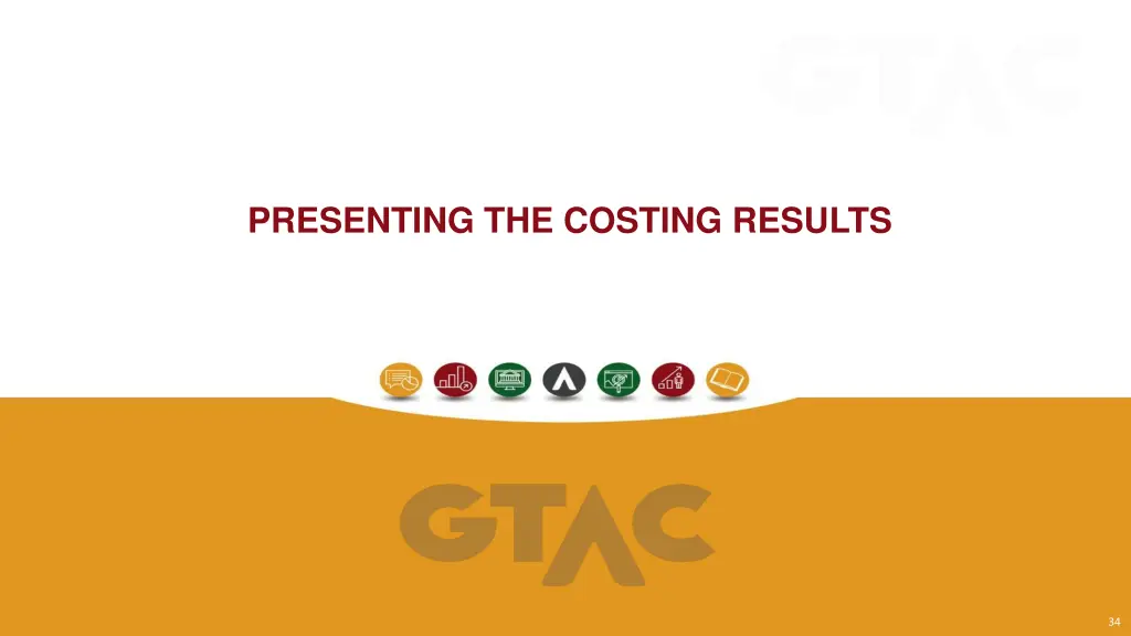 presenting the costing results