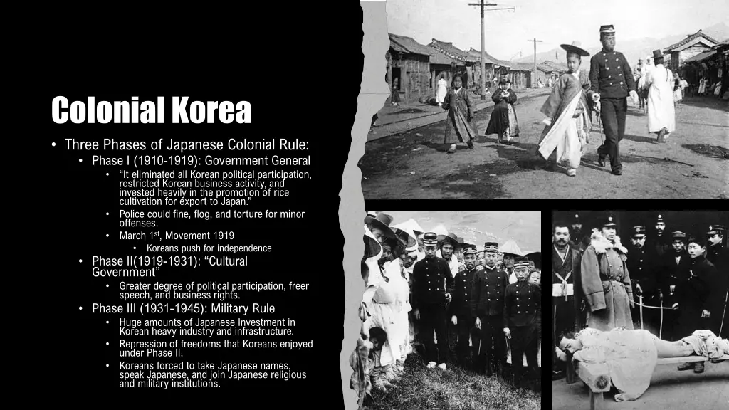 colonial korea three phases of japanese colonial