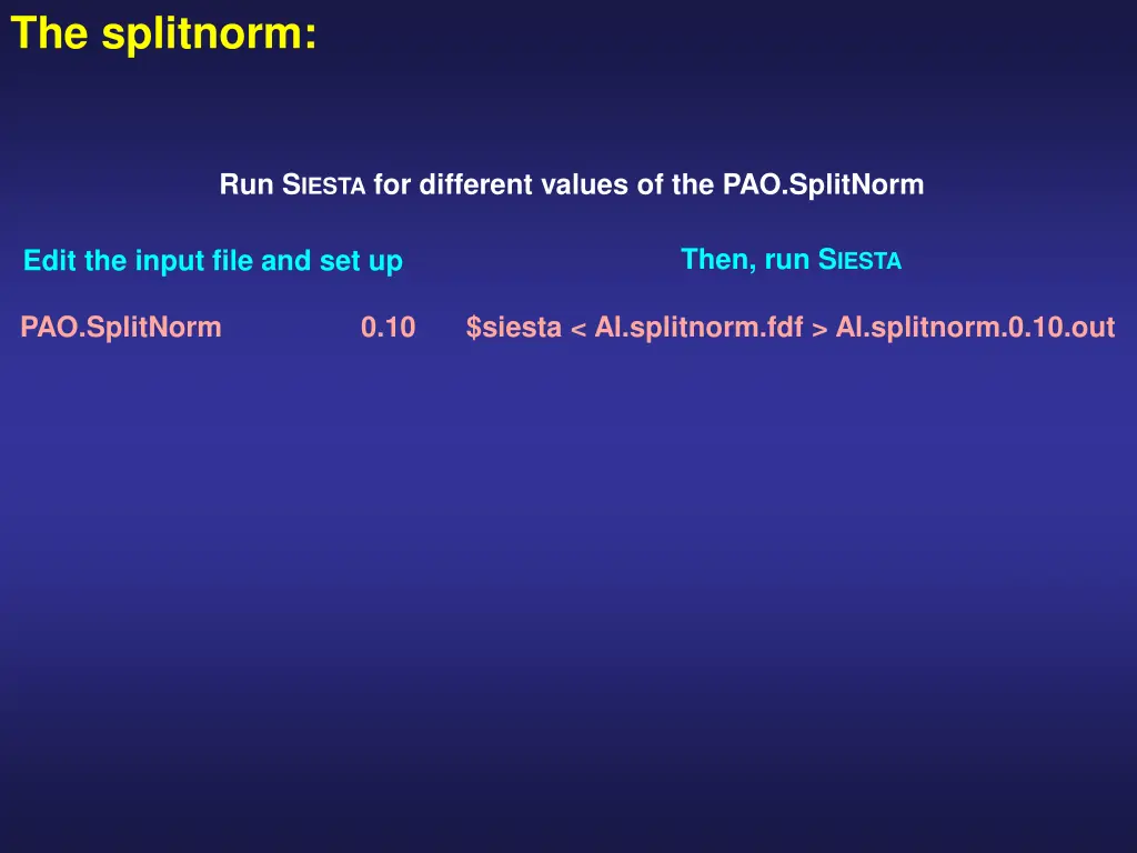 the splitnorm 1