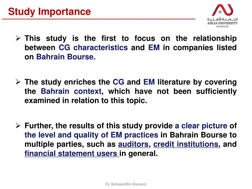 study importance