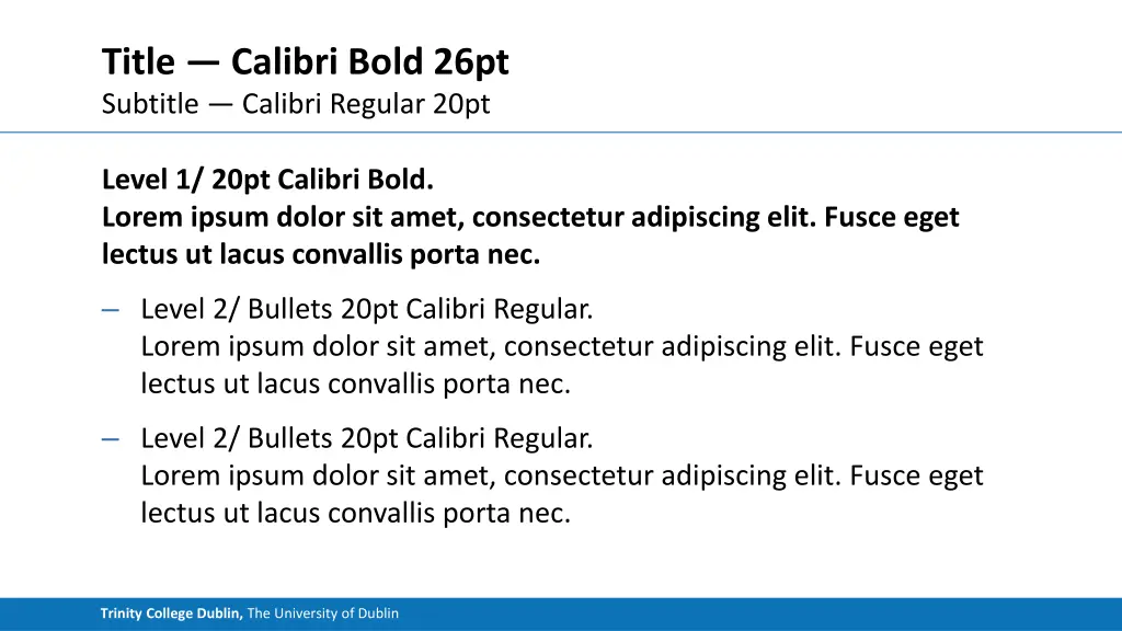 title calibri bold 26pt subtitle calibri regular 1