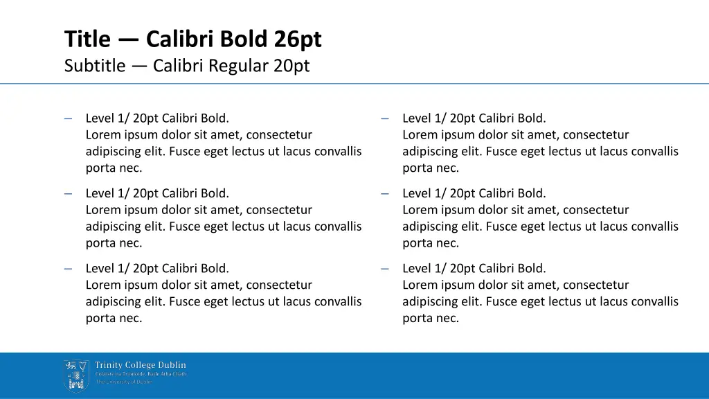 title calibri bold 26pt subtitle calibri regular 5