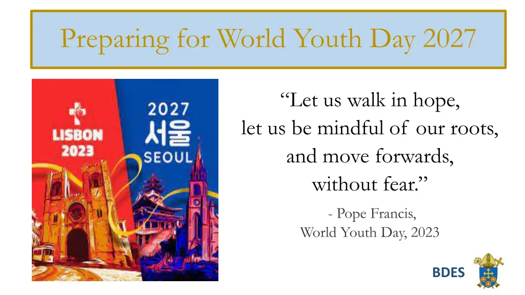 preparing for world youth day 2027