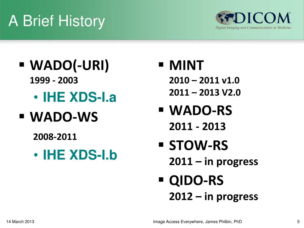 a brief history