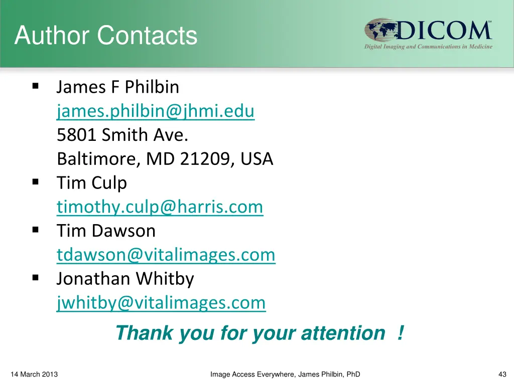 author contacts