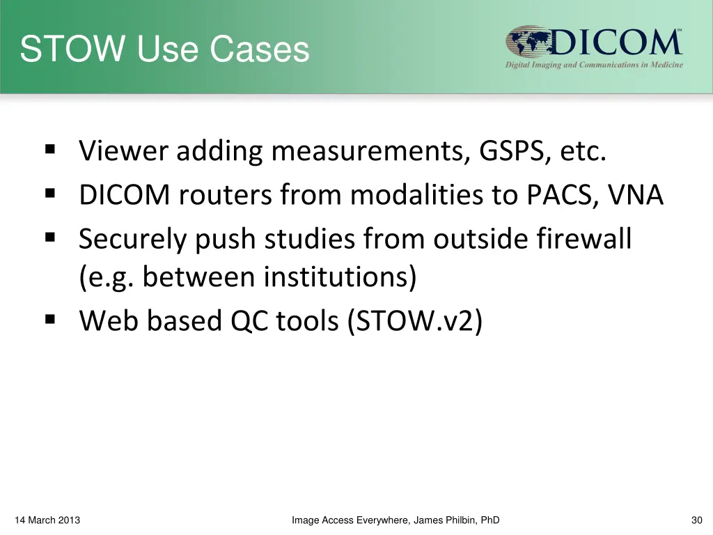 stow use cases