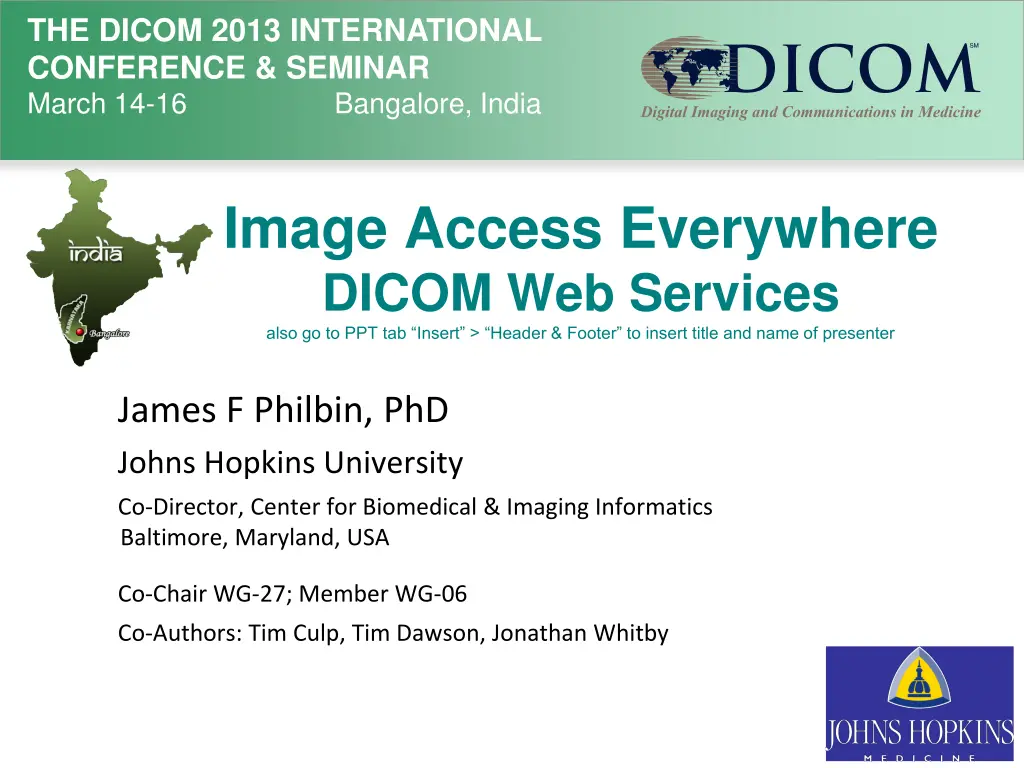 the dicom 2013 international conference seminar