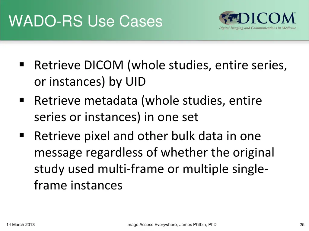 wado rs use cases