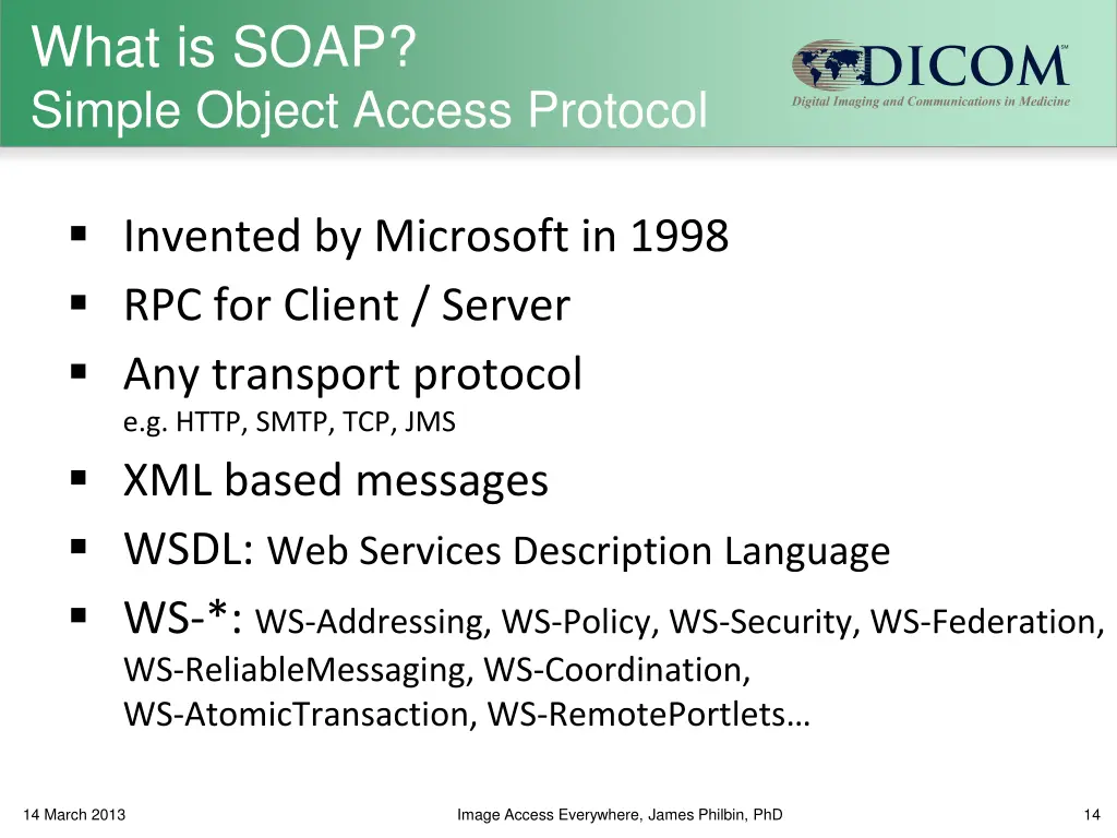 what is soap simple object access protocol