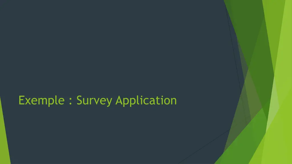exemple survey application