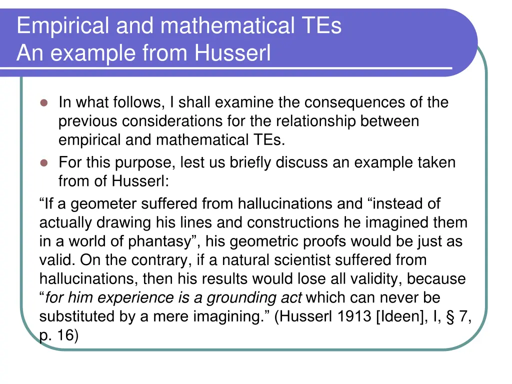 empirical and mathematical tes an example from