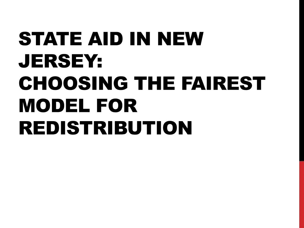 state aid in new jersey choosing the fairest