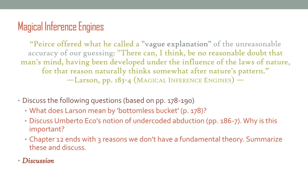 magical inference engines