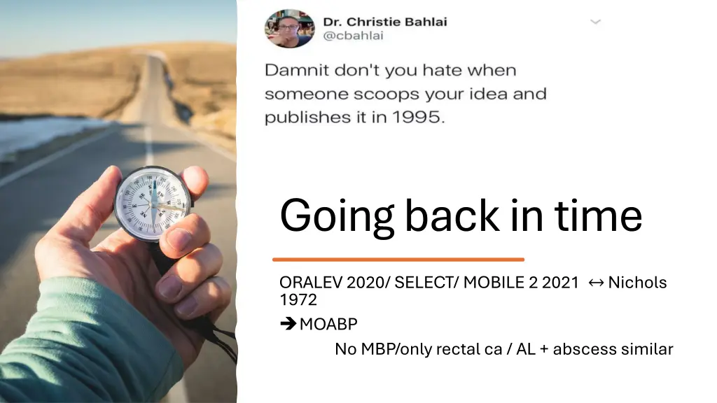 going back in time