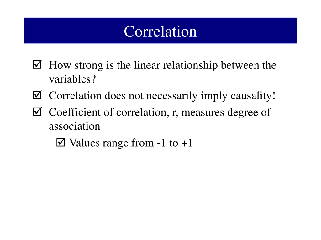 correlation