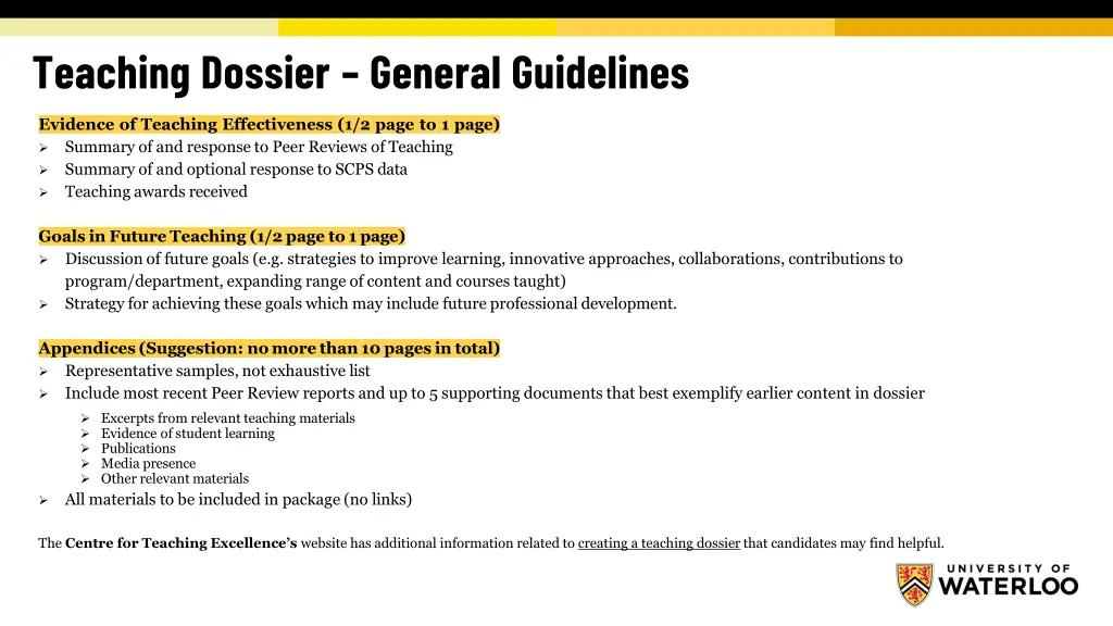 teaching dossier general guidelines 1