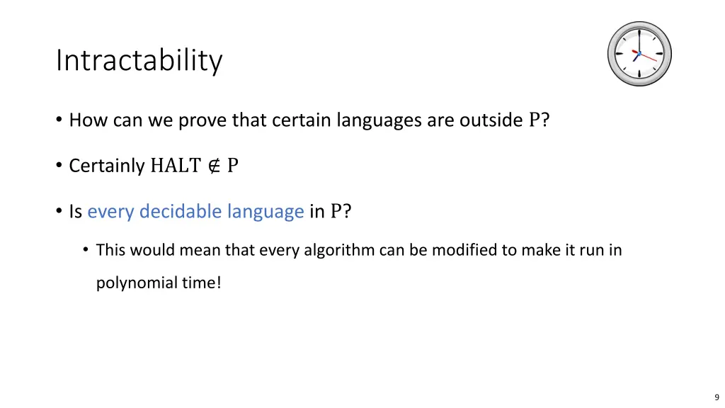 intractability