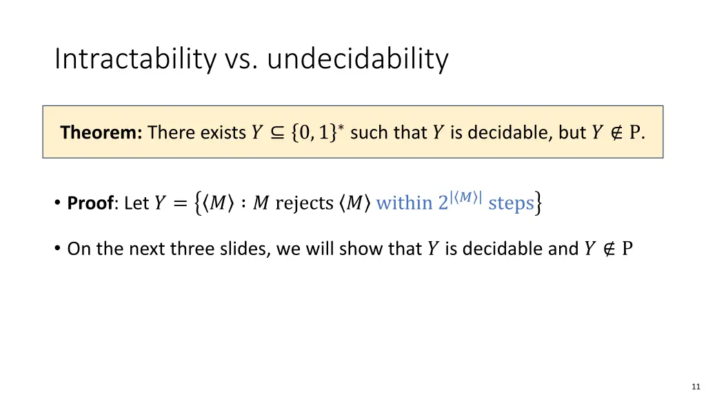 intractability vs undecidability 1