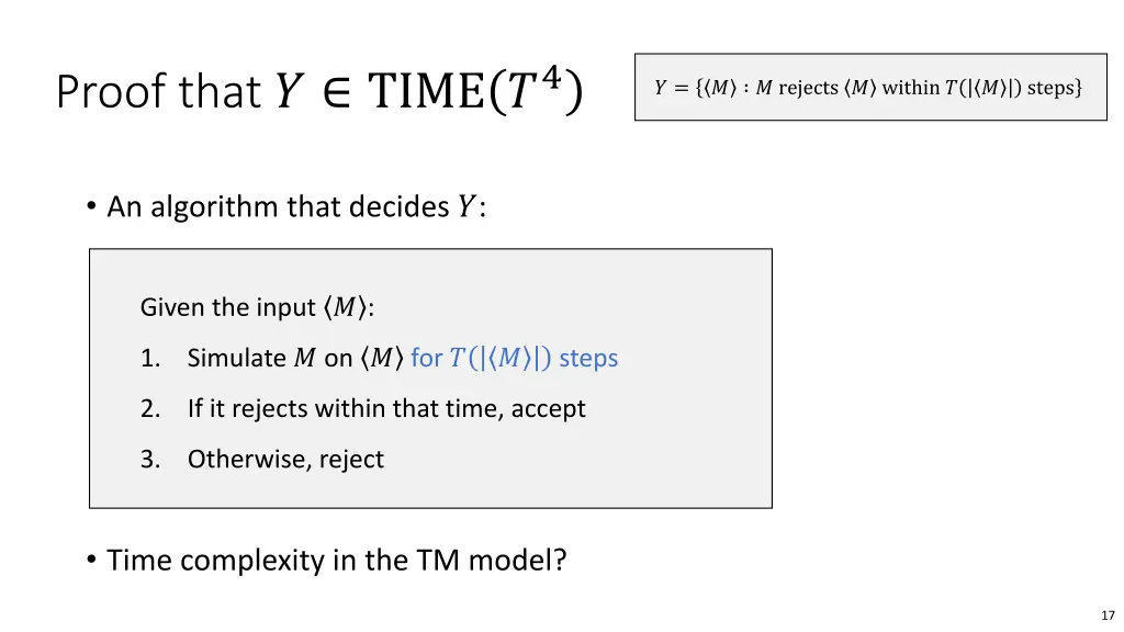 proof that time 4
