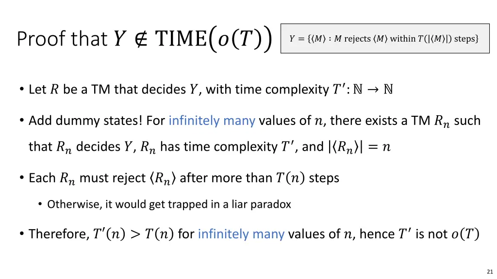 proof that time