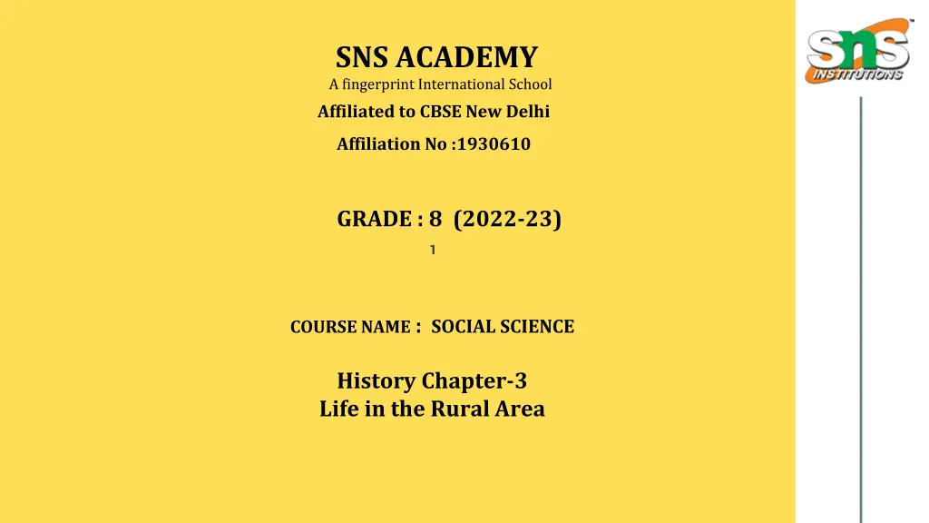 sns academy a fingerprint international school