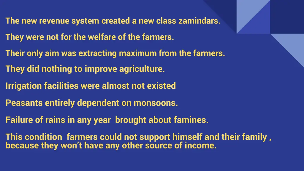 the new revenue system created a new class