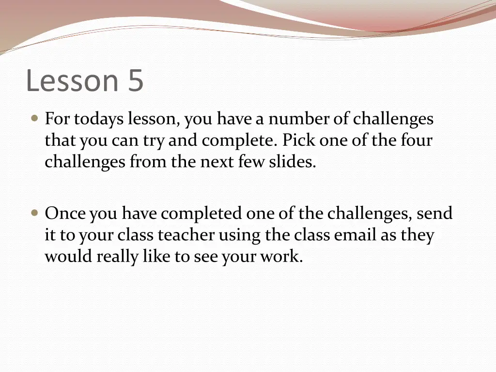 lesson 5