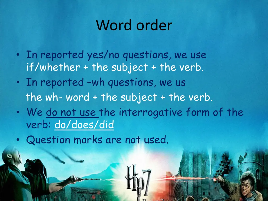 word order