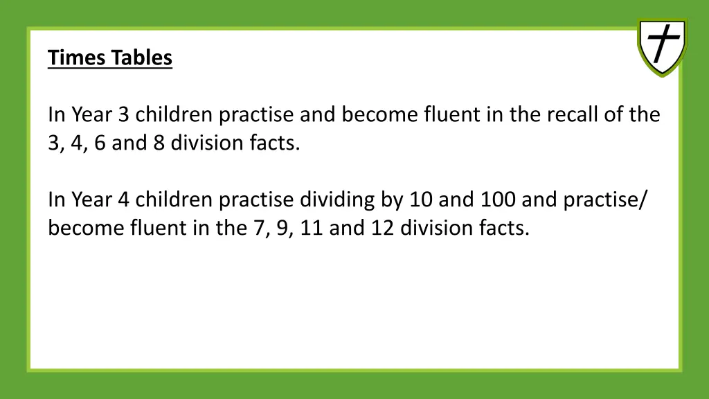 times tables