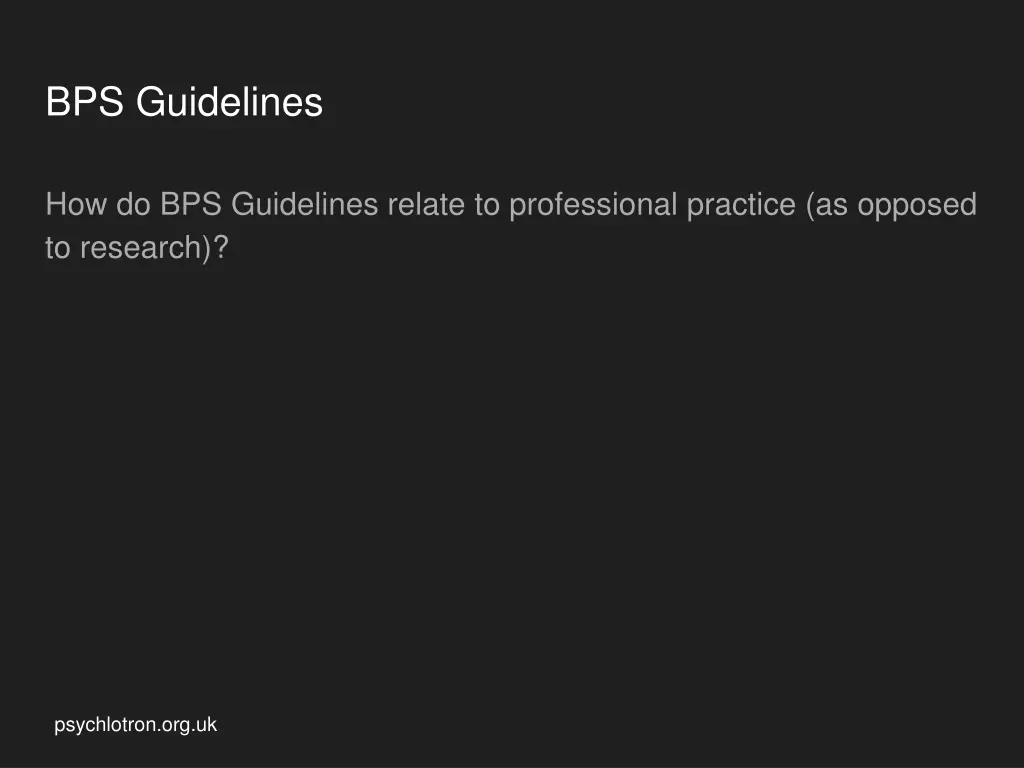 bps guidelines